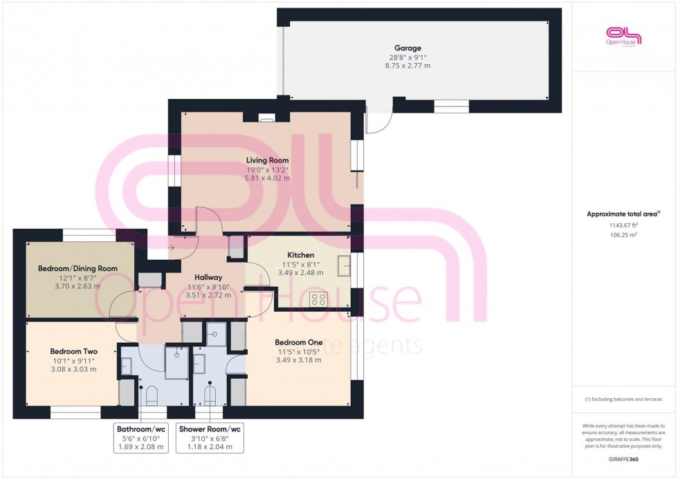Floorplan for Badgers Field, Peacehaven