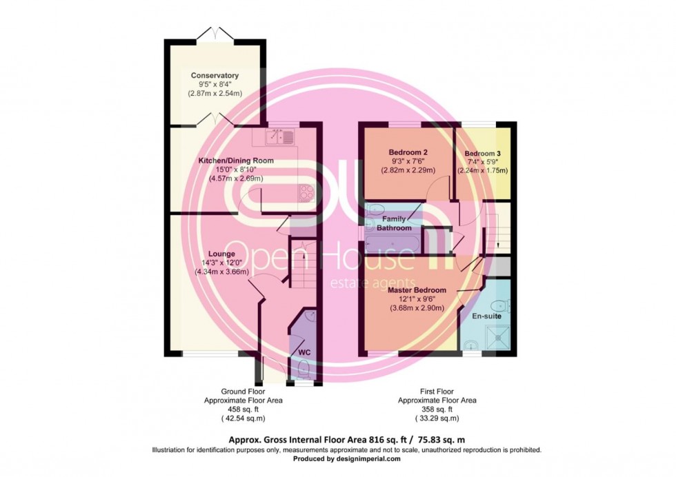 Floorplan for Malin Close, Stretton, Burton-On-Trent