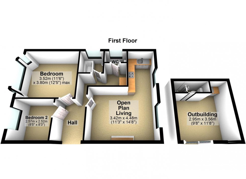Floorplan for Loxwood Avenue, Worthing