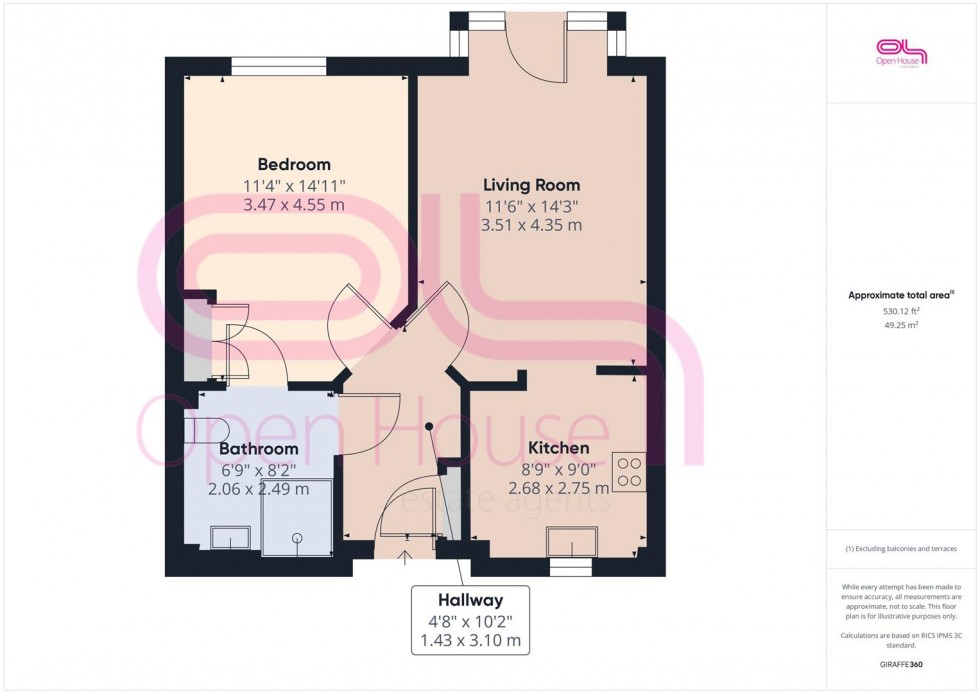 Floorplan for Roundhay Avenue, Peacehaven