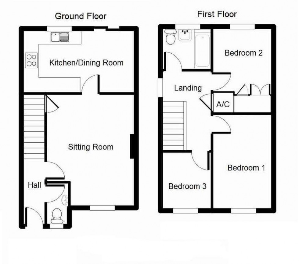 Floorplan for Laurel Close, Thurston, Bury St. Edmunds, IP31