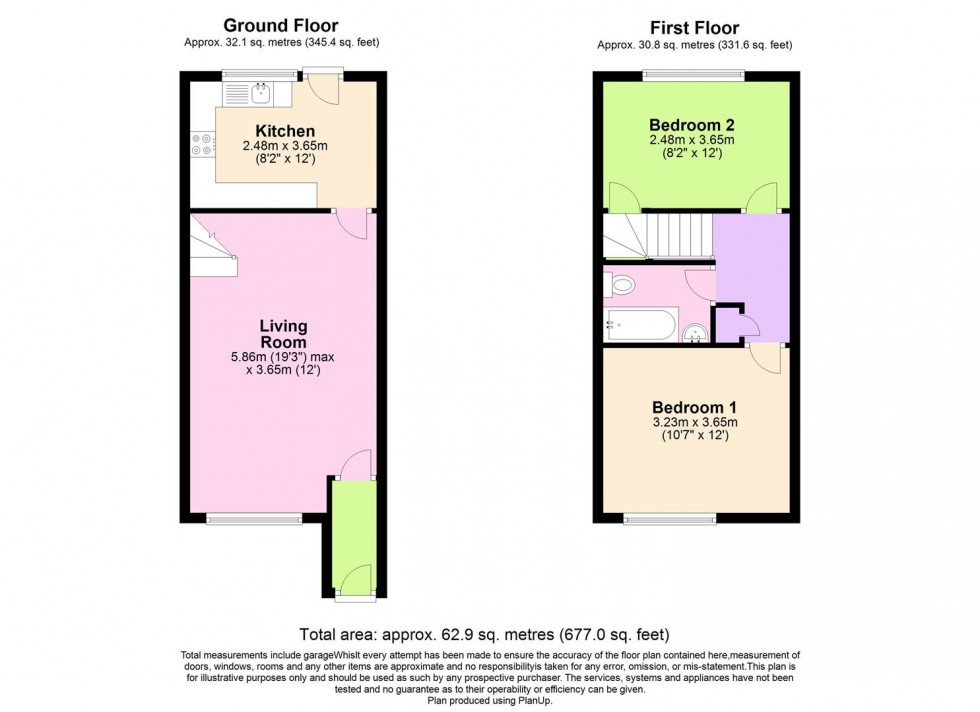 Floorplan for The Pines, Horsham