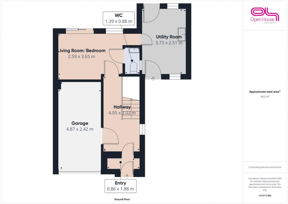 Floorplan for Spruce Way, Stafford