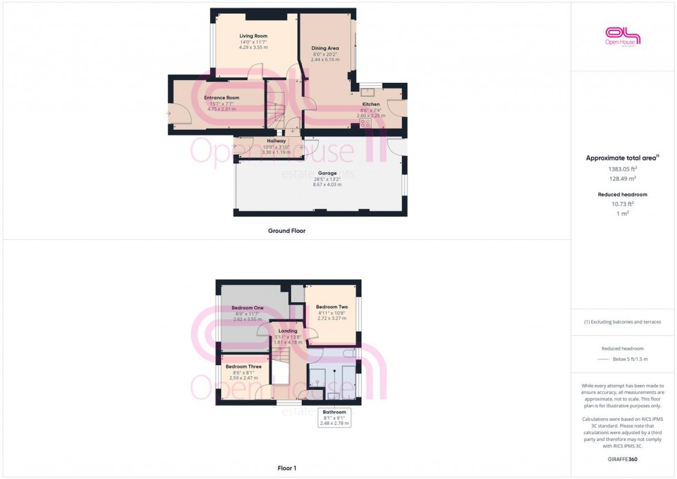 Floorplan for Firle Road, Peacehaven