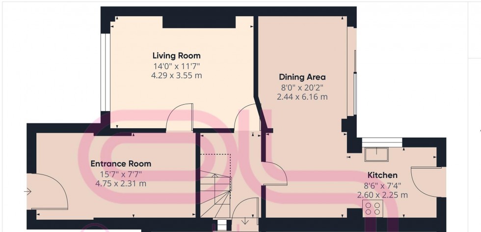 Floorplan for Firle Road, Peacehaven