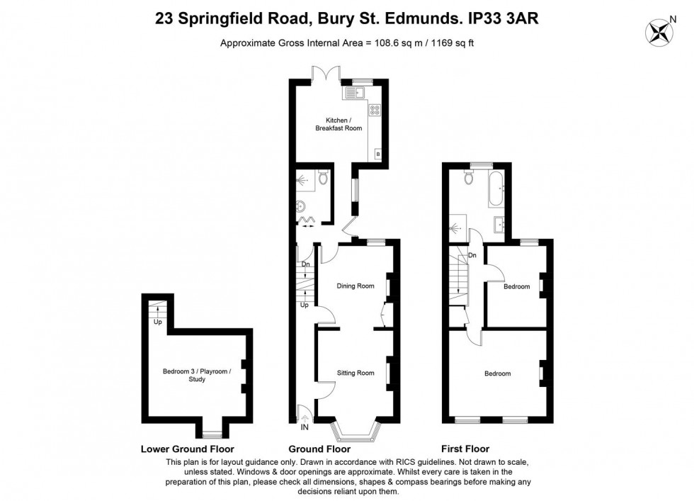 Floorplan for Springfield Road, Bury St. Edmunds, IP33