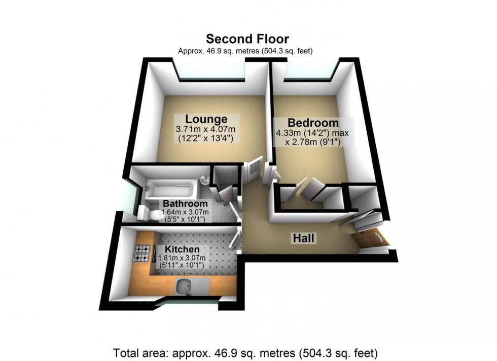 Floorplan for Hardwicke Lodge, Tennyson Road