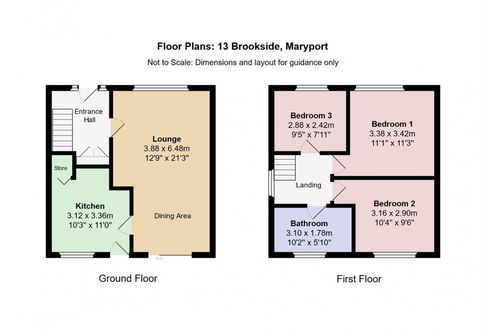 Floorplan for Brookside, Maryport