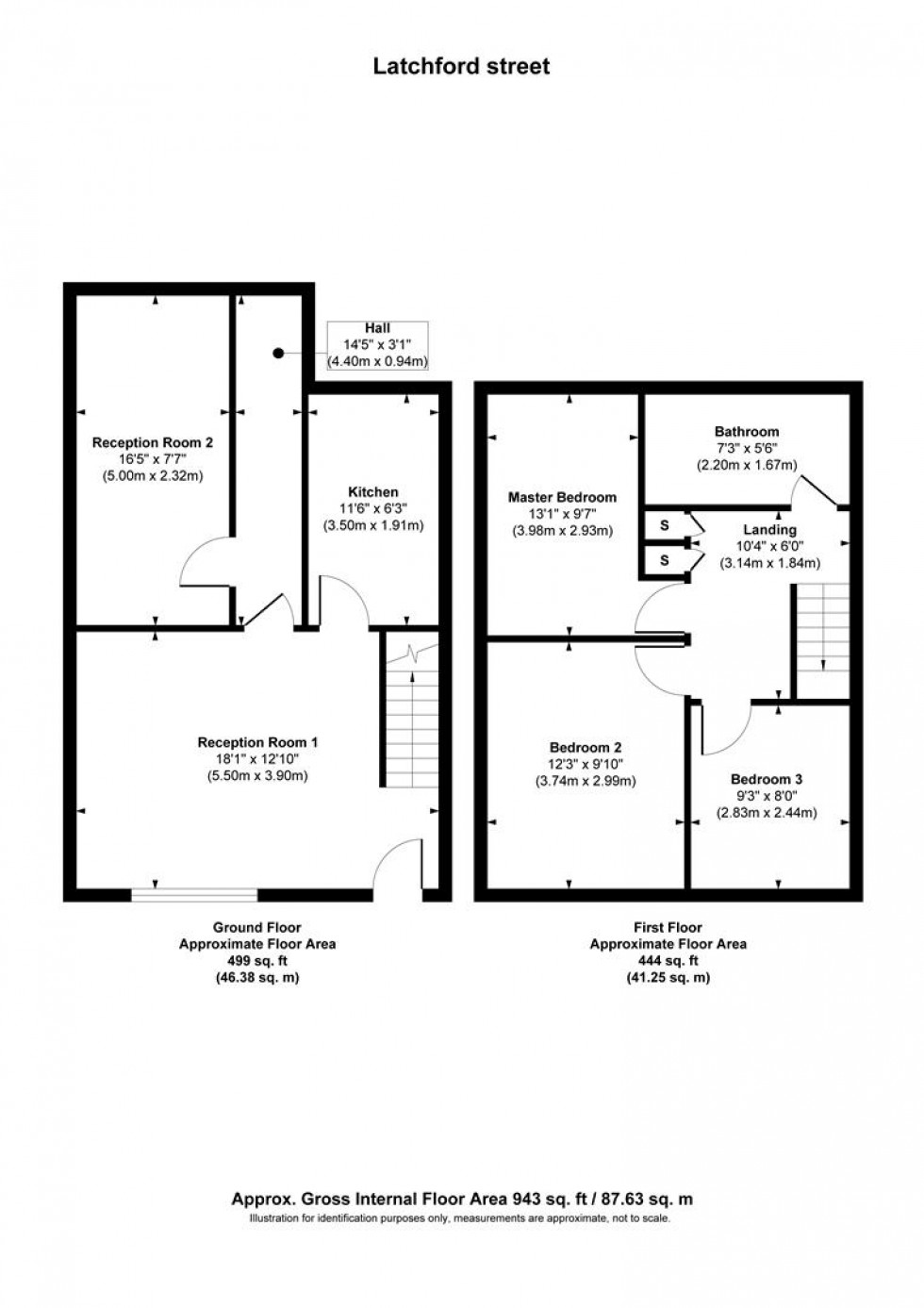 Floorplan for Latchford Street, Latchford, Warrington