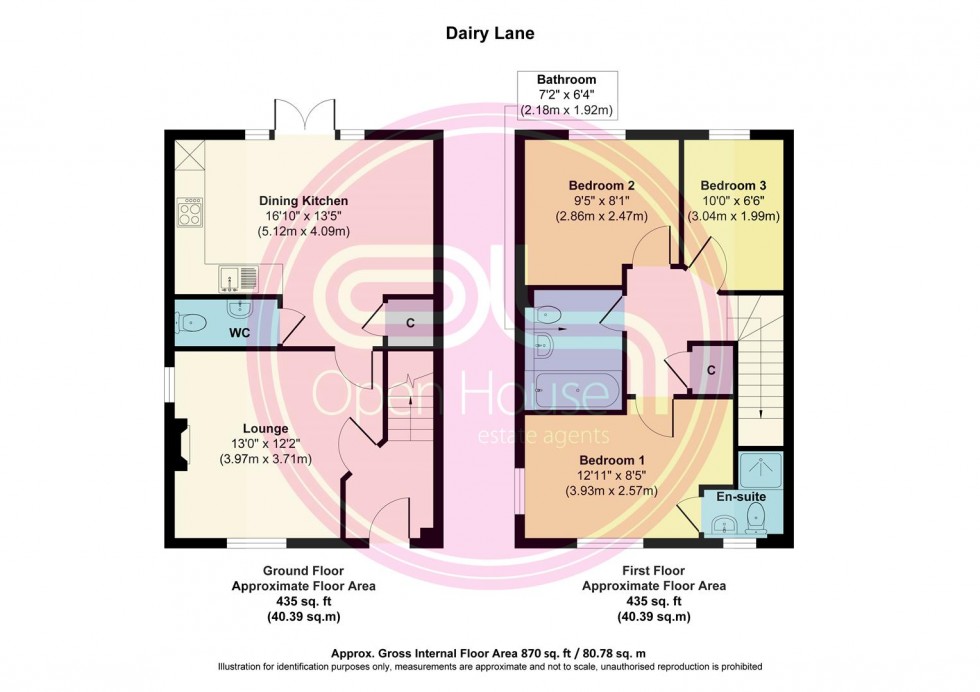 Floorplan for Dairy Lane, Ashby-De-La-Zouch