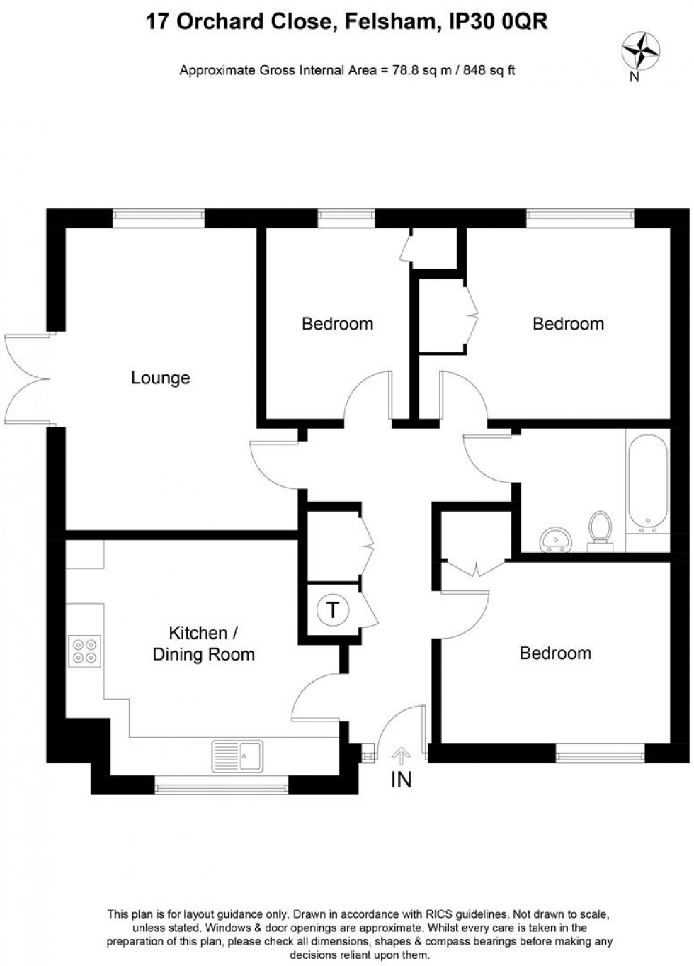 Floorplan for SHARED OWNERSHIP - Orchard Close, Felsham, Bury St Edmunds, IP30