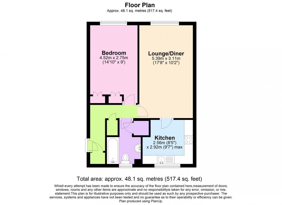 Floorplan for Abbotsbury Court, Horsham