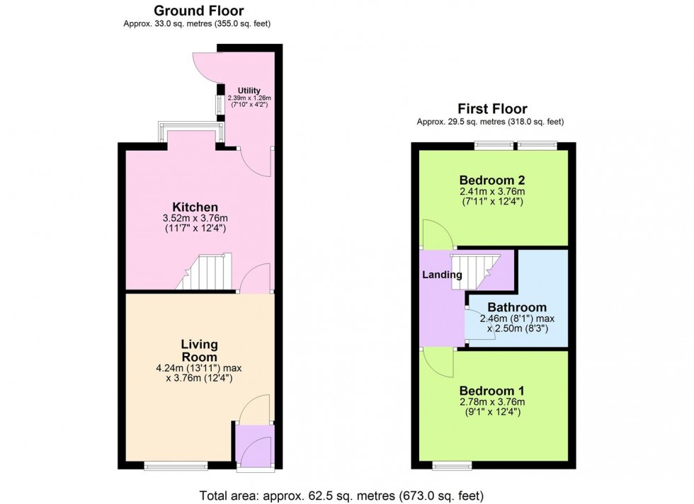 Floorplan for Charles Holden Street, Bolton