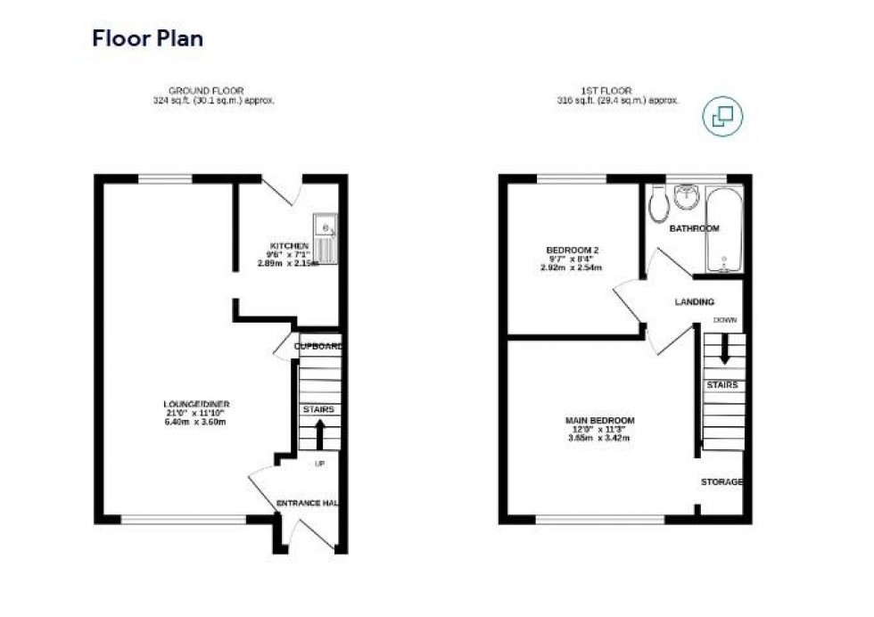 Floorplan for Newbury Avenue, Maidstone