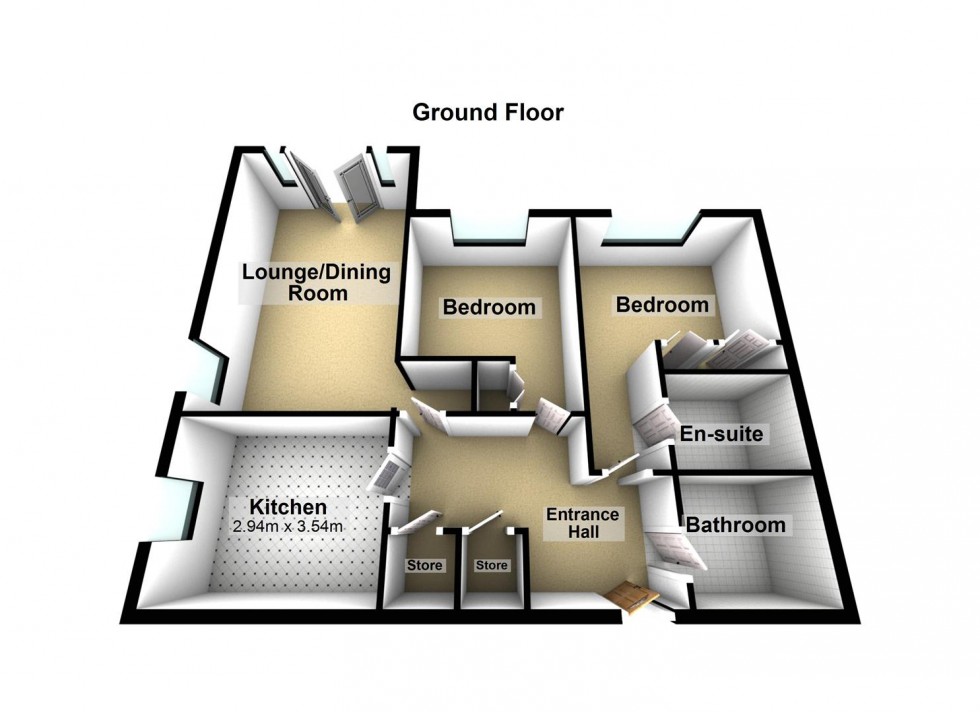 Floorplan for Millstone Court, Stone