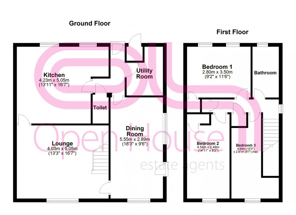 Floorplan for Warrens Road, Clenchwarton, King's Lynn