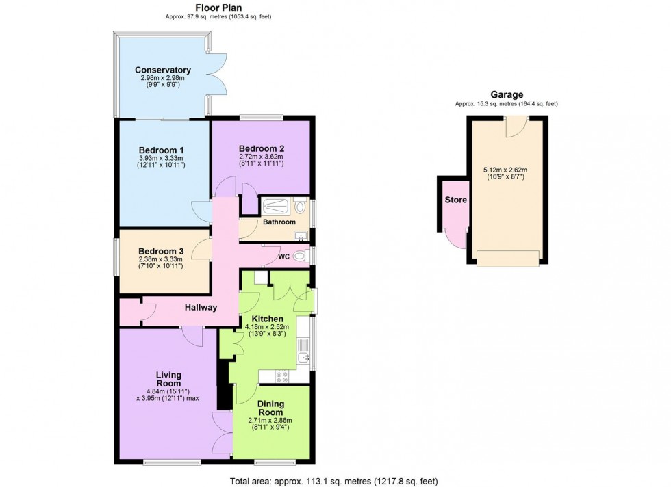 Floorplan for Church Lane, Moulton
