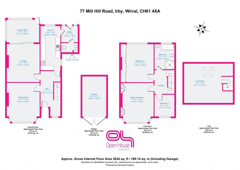 Floorplan for Mill Hill Road, Irby