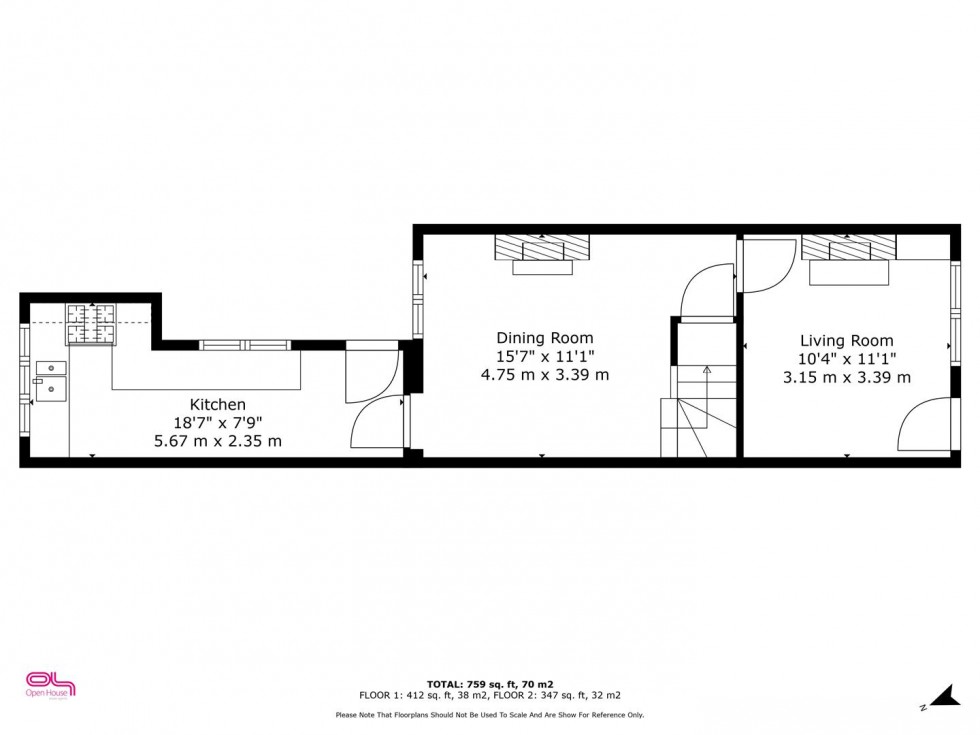 Floorplan for Hawfield Lane, Burton-On-Trent