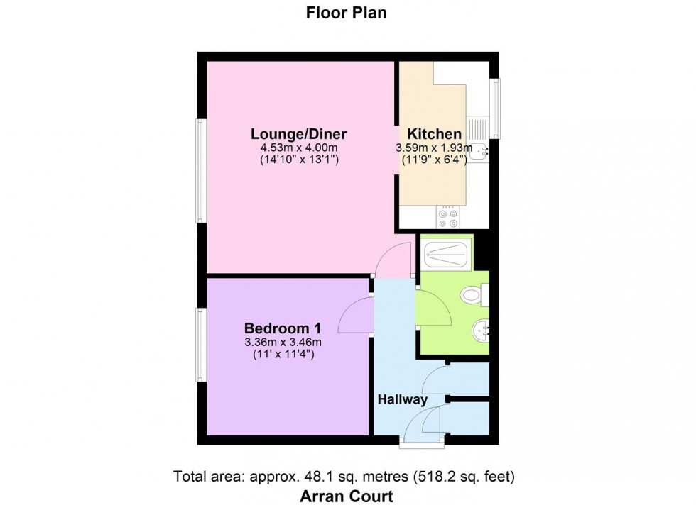 Floorplan for Gilligan Close, Horsham