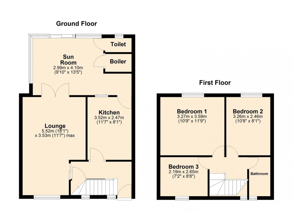 Floorplan for Woodwark Avenue, King's Lynn