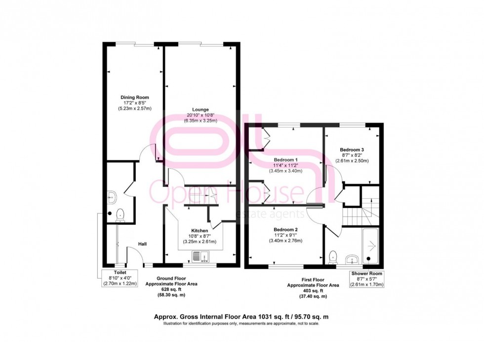 Floorplan for Barrowgate Way, Bournemouth