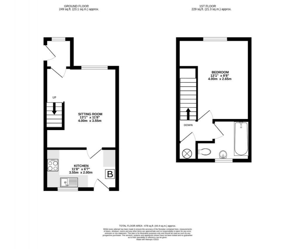 Floorplan for Burma Close, Dersingham