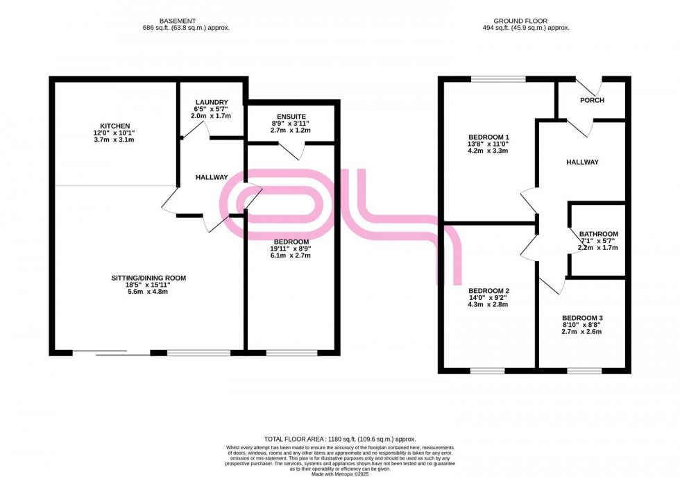 Floorplan for Box Tree Grove, Keighley
