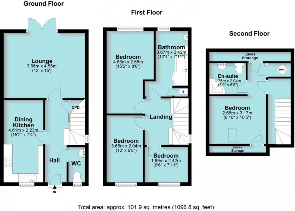 Floorplan for Bank Street, Castle Gresley
