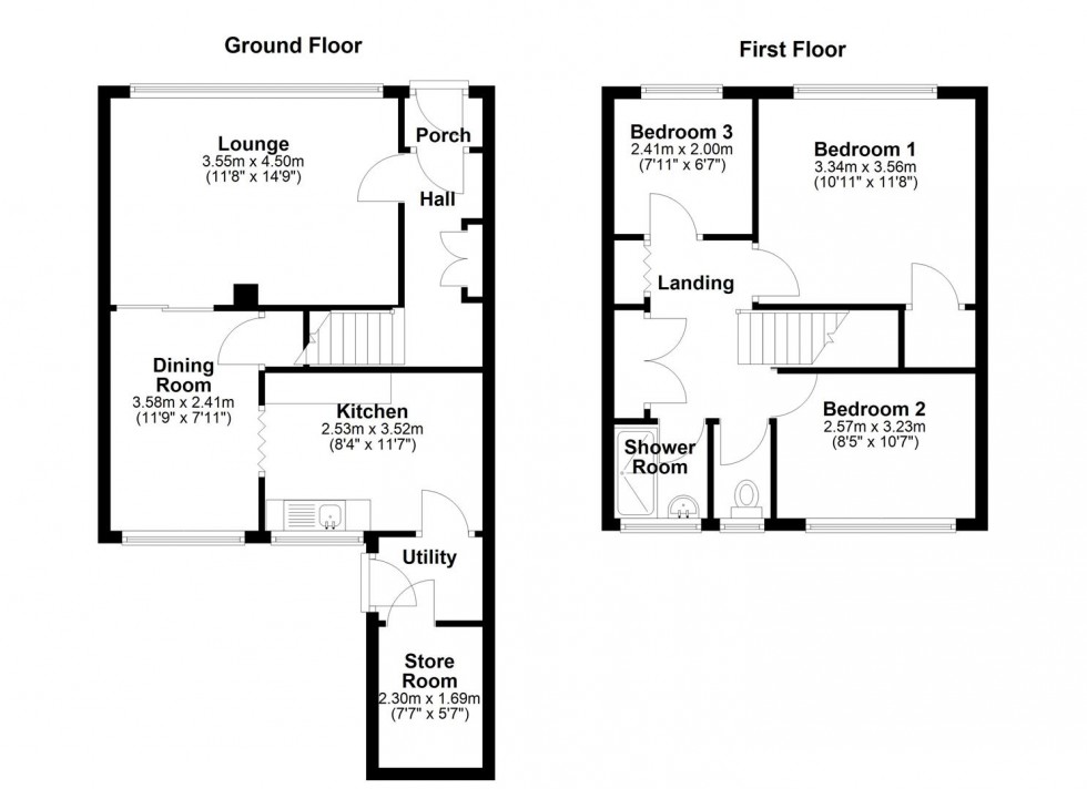 Floorplan for Barnard Walk, Keynsham