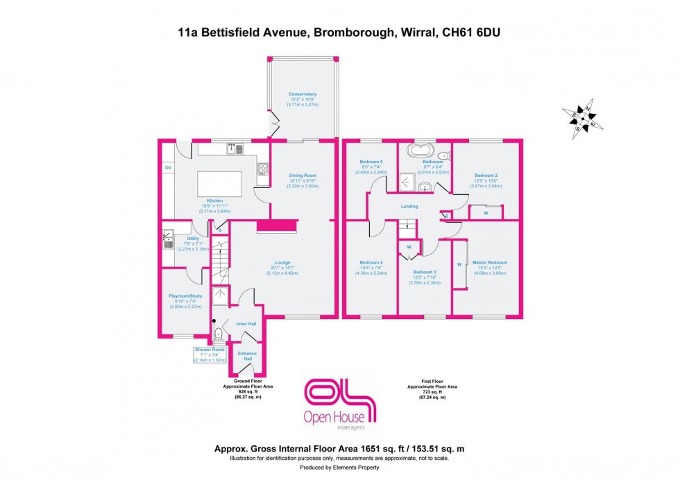 Floorplan for Bettisfield Avenue, Bromborough