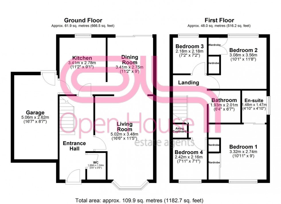 Floorplan for Armada Close, Churchdown