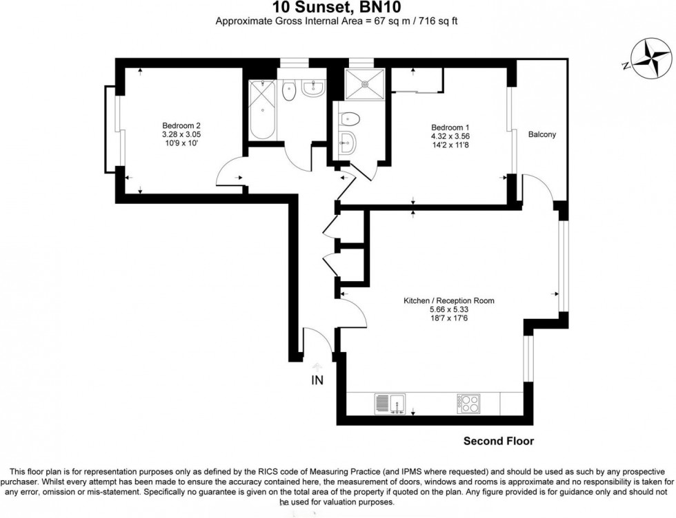 Floorplan for 16 South Coast Road, Peacehaven