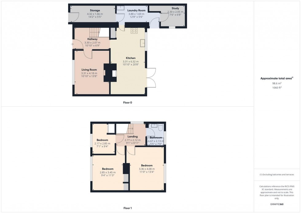 Floorplan for Empire Road, Burton-On-Trent