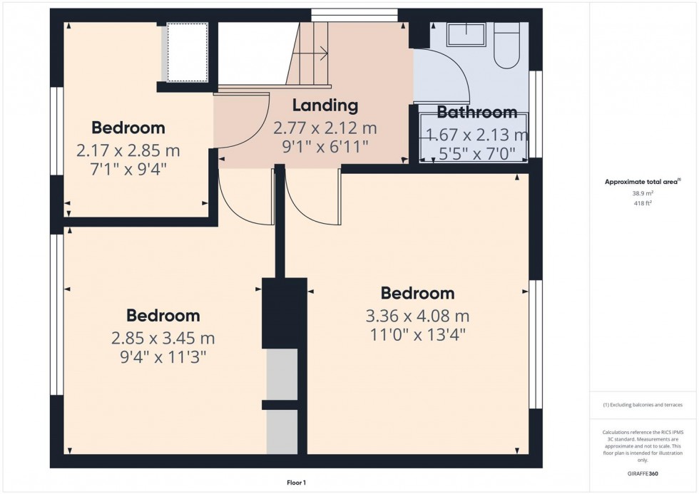 Floorplan for Empire Road, Burton-On-Trent