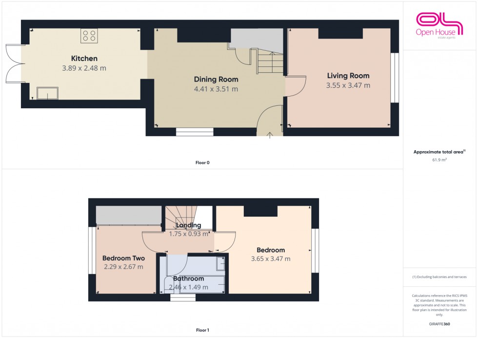 Floorplan for Greenheath Road, Hednesford