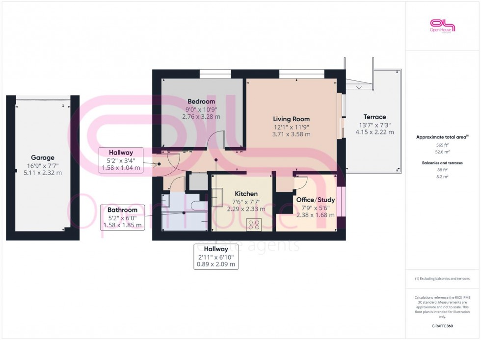 Floorplan for Seahouse, Dorothy Avenue, Peacehaven
