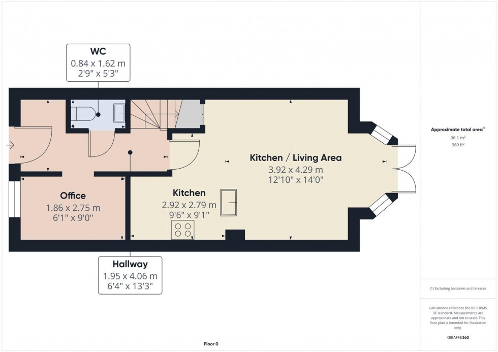 Floorplan for Sunderland Close, Church Gresley