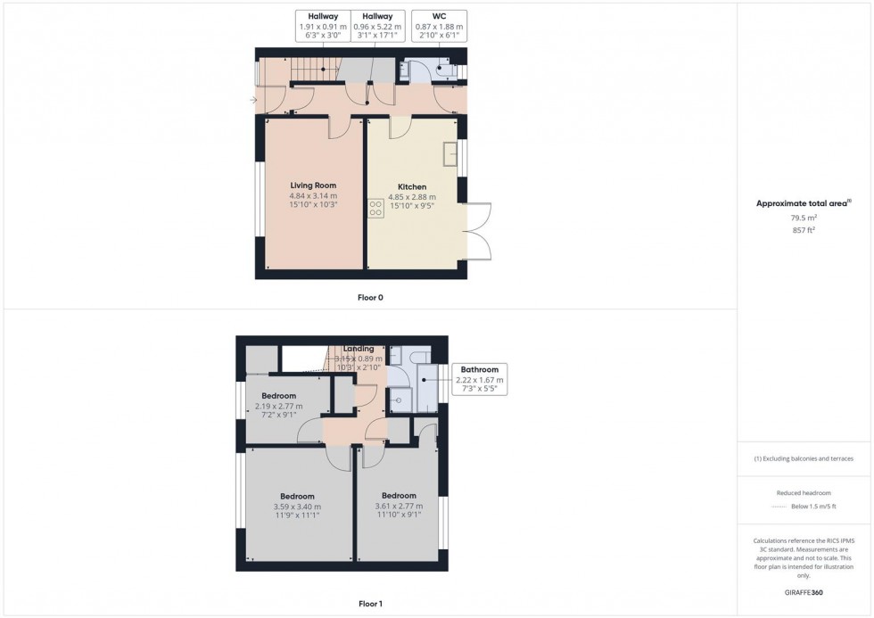 Floorplan for Grange Close, Burton Upon Trent