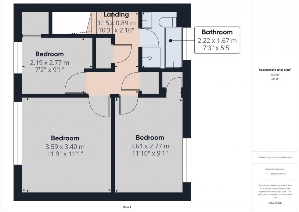 Floorplan for Grange Close, Burton Upon Trent