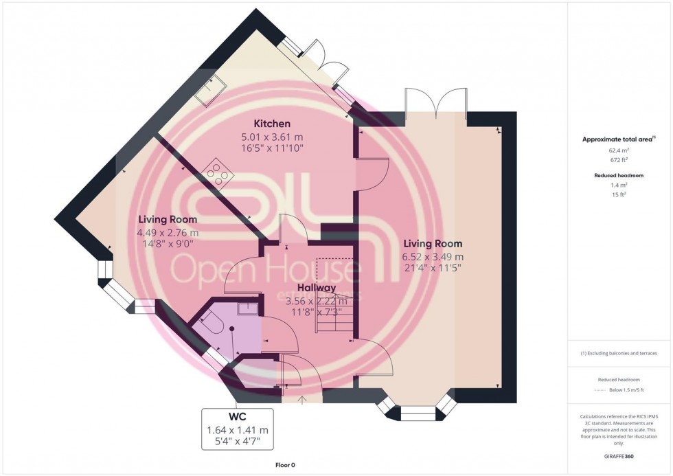Floorplan for Aberdeen Close, Church Gresley