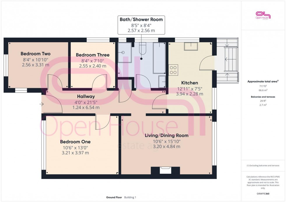 Floorplan for Malines Avenue, Peacehaven