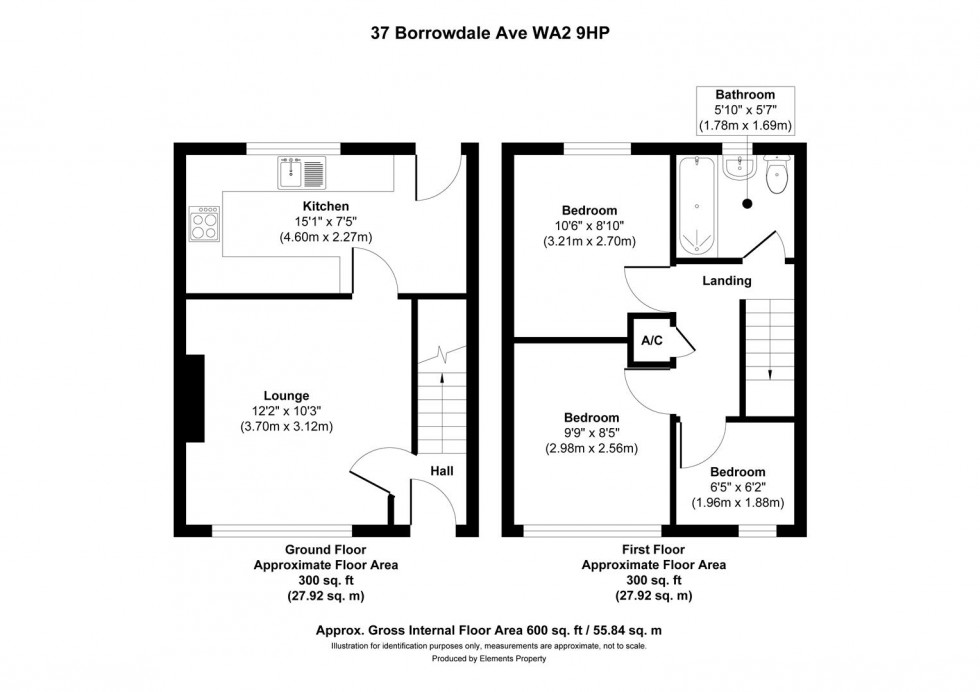 Floorplan for Borrowdale Avenue, Warrington