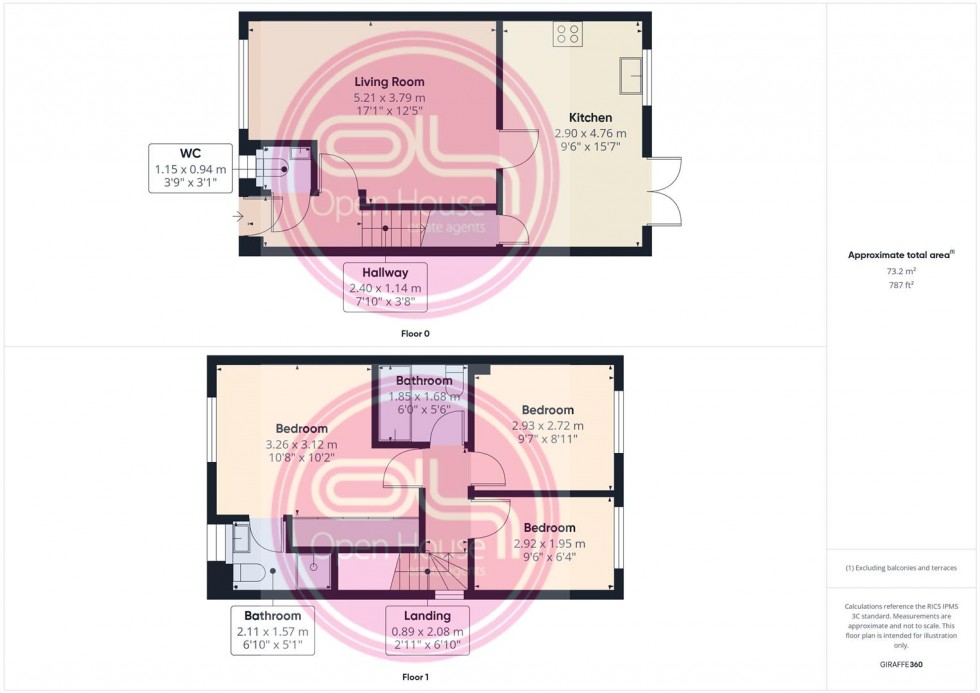 Floorplan for Osprey Drive, Branston
