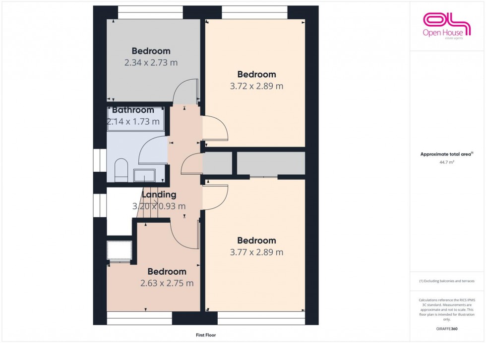 Floorplan for Abbey Drive, Little Haywood