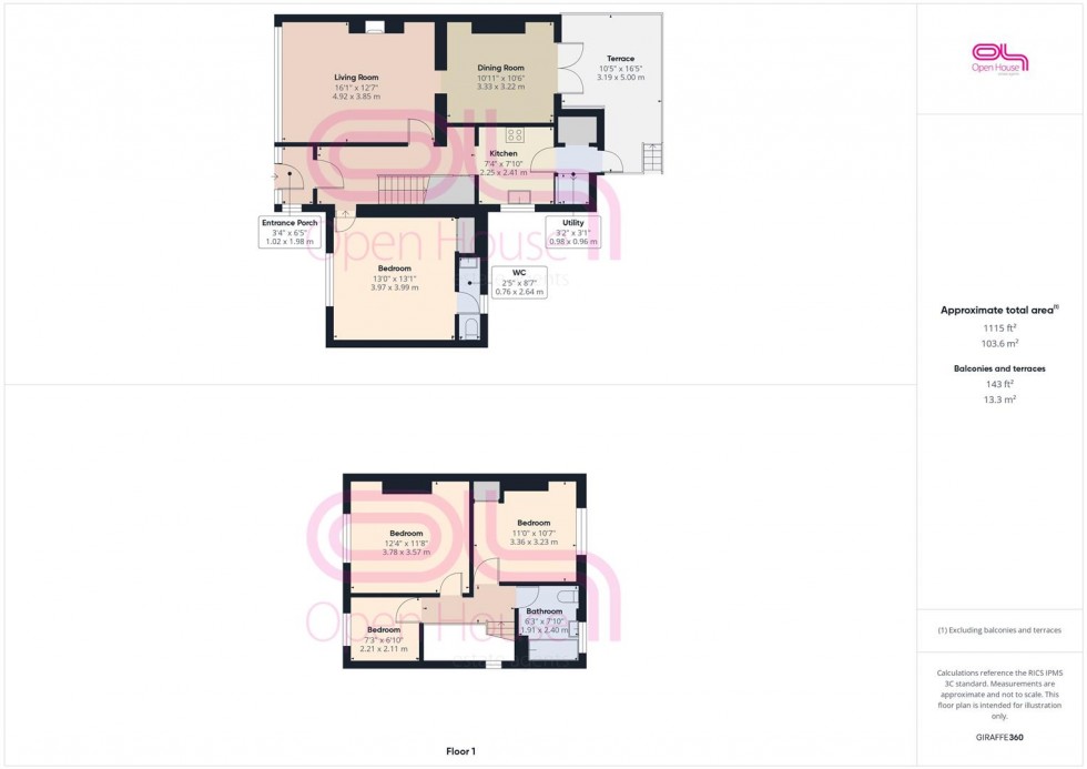 Floorplan for Broomfield Avenue, Telscombe Cliffs, Peacehaven