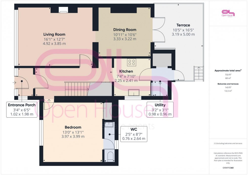Floorplan for Broomfield Avenue, Telscombe Cliffs, Peacehaven