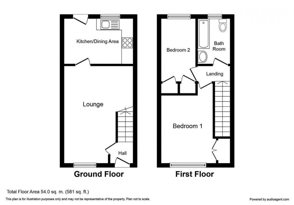 Floorplan for Kingsland Close,,Stone