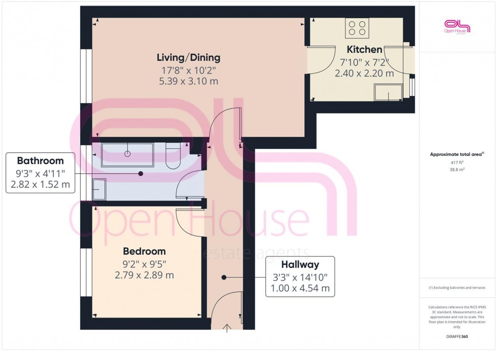 Floorplan for Church Hill Lodge, Newhaven