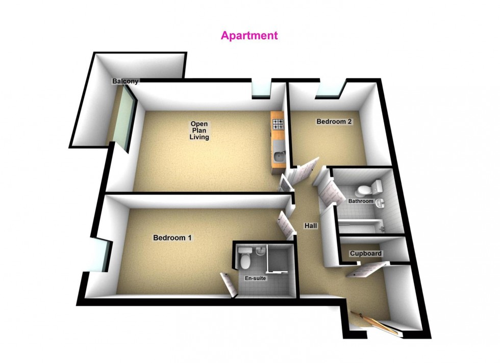 Floorplan for Simpson Street, Manchester